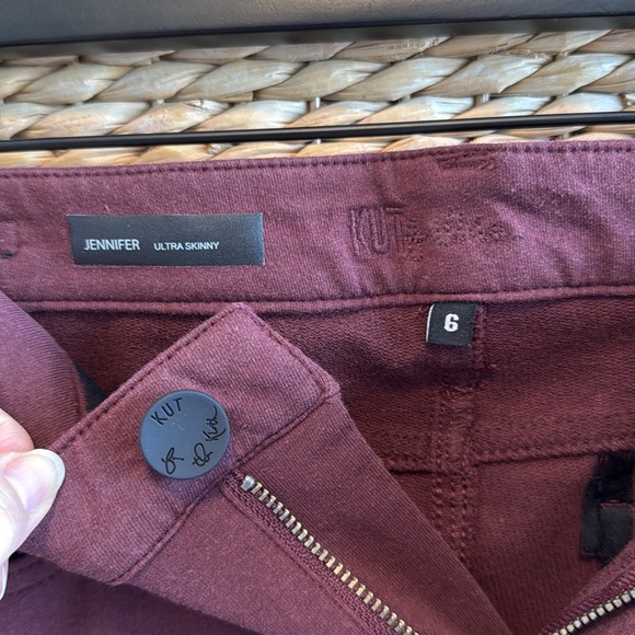 NWT Kut from the Kloth Mid-Rise Jennifer Ultra Skinny French Terry Knit Jeans, 6 - Picture 9 of 11